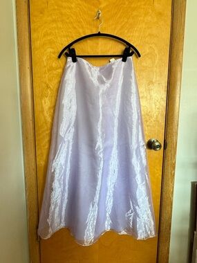 Vintage Lilac A-Line Maxi Ballroom Skirt